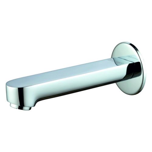 Wall Spout Plain with Wall Flange Chrome